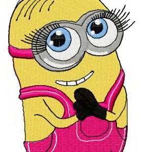 Cute Minion 3 embroidery design