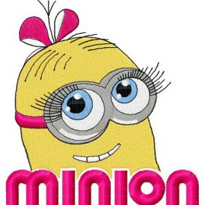 Cute Minion 4 embroidery design