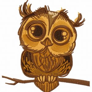Cute owl 3 embroidery design