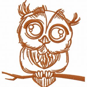 Cute owl 4 embroidery design