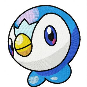Cute penguin embroidery design