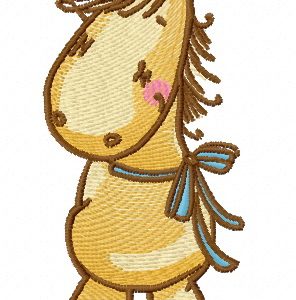 Cute pony 2 embroidery design