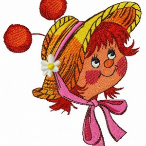 Cute snail embroidery design