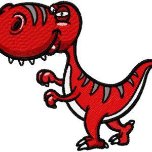Cute Tyrannosaurus Rex embroidery design