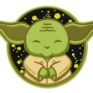 Cute Yoda 2 embroidery design
