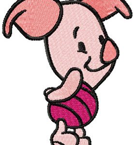Piglet mini  embroidery design