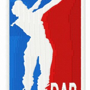 Dab embroidery design