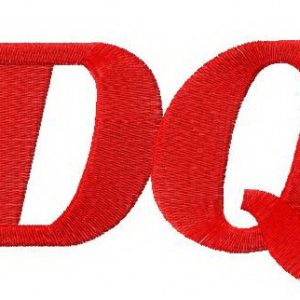 Dairy Queen logo 2 embroidery design