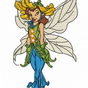 Daisy fairy embroidery design