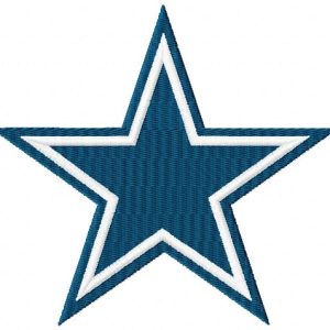 Dallas Cowboys logo embroidery design