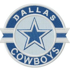Dallas Cowboys logo embroidery design