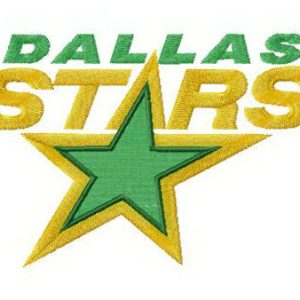 Dallas Stars alternative logo embroidery design