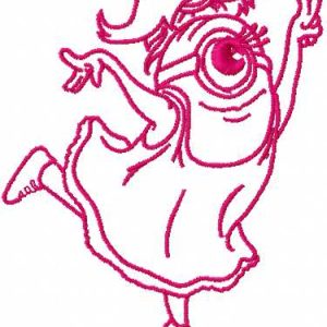Minion dancing 2 embroidery design