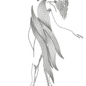 Dancing queen embroidery design