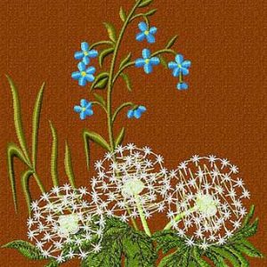 Dandelions embroidery design