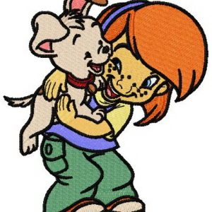 Darby and Buster embroidery design