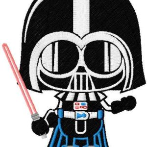 Darth Vader Chibi embroidery design