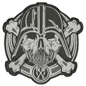 Darth Vader large patch embroidery design