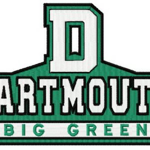 Dartmouth Big Green logo embroidery design