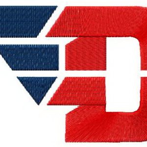 Dayton Flyers logo embroidery design