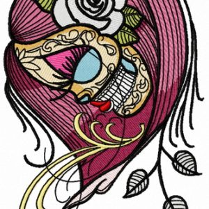 Dead beauty 5 embroidery design