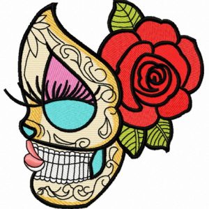 Dead beauty 6 embroidery design