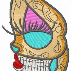 Dead beauty 7 embroidery design