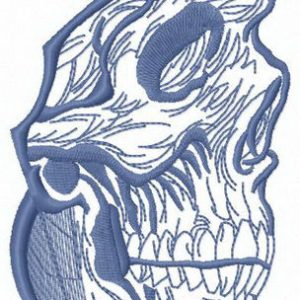 Dead face embroidery design