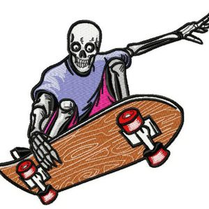 Dead skater 2 embroidery design