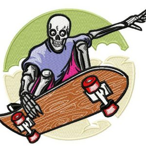 Dead skater embroidery design