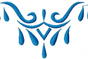 Dress decoration embroidery design