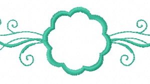 Decoration element embroidery design