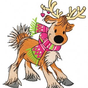 Deer's date 5 embroidery design