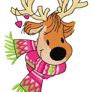 Deer's date 6 embroidery design