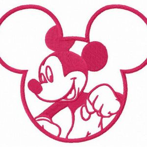 Deluxe Mickey embroidery design