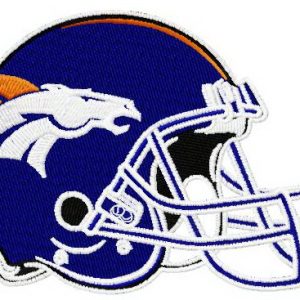 Denver Broncos helmet embroidery design