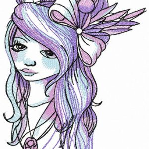 Depression embroidery design