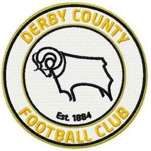 Derby country FC logo embroidery design