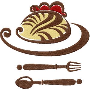Desert embroidery design