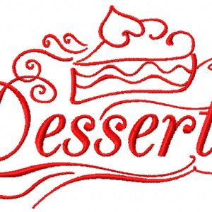 Deserts embroidery design