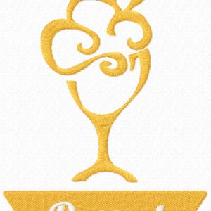 Dessert label embroidery design