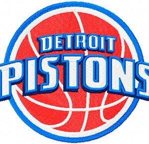 Detroit Pistons Primary Logo embroidery design