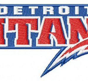 Detroit Titans logo 2 embroidery design