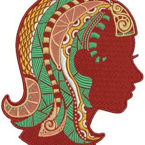 Zodiac sign Virgo embroidery design