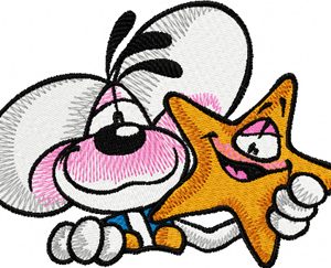 Diddl and friend embroidery design