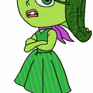 Disgust embroidery design