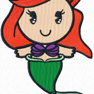 Disney Cuties Little Mermaid embroidery design