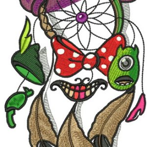 Disney dreamcatcher embroidery design