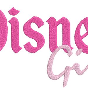 Disney girl embroidery design