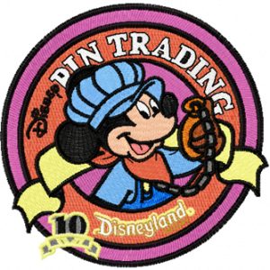 Disneyland emblem embroidery design